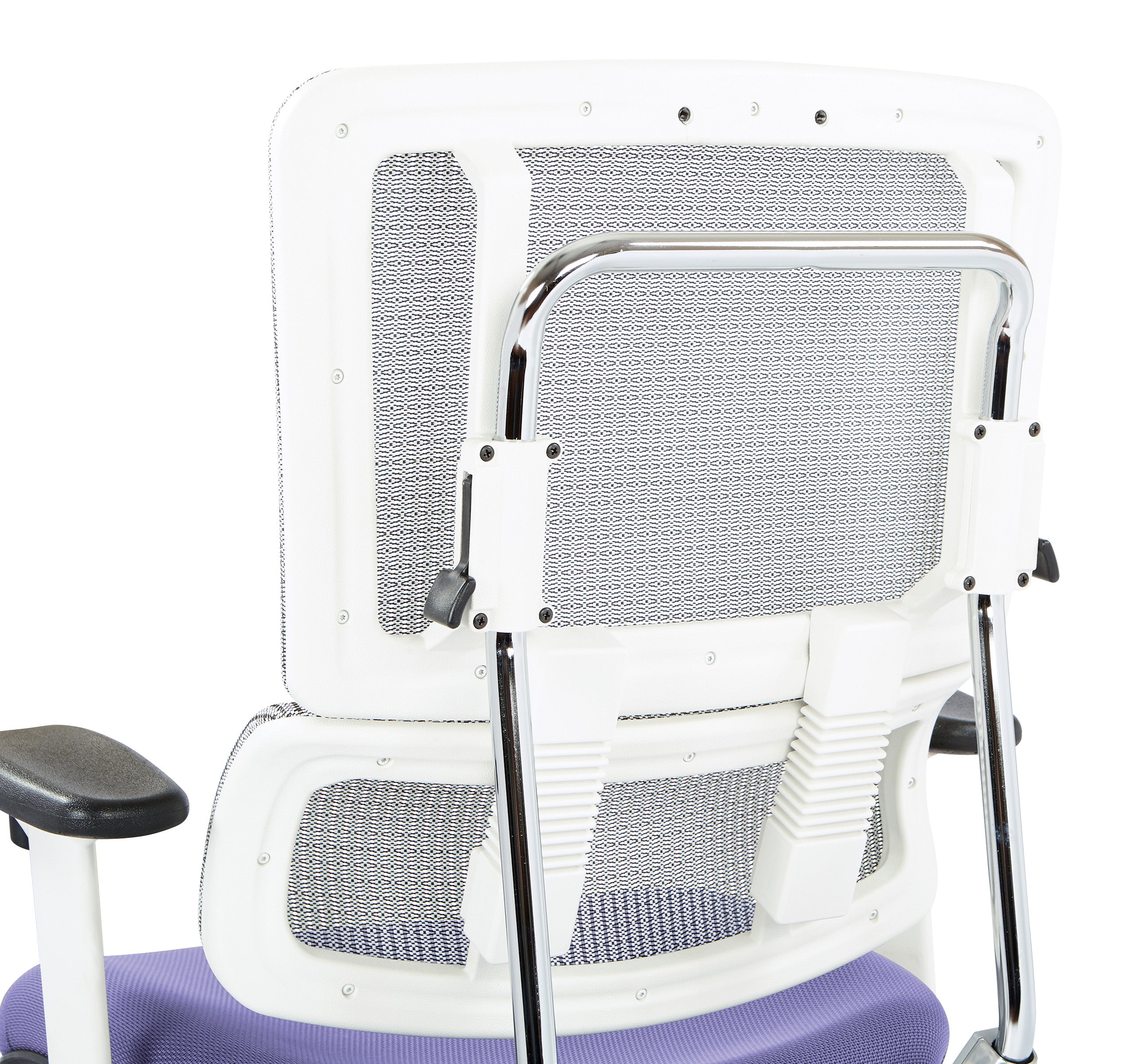 White Vertical Mesh Chair